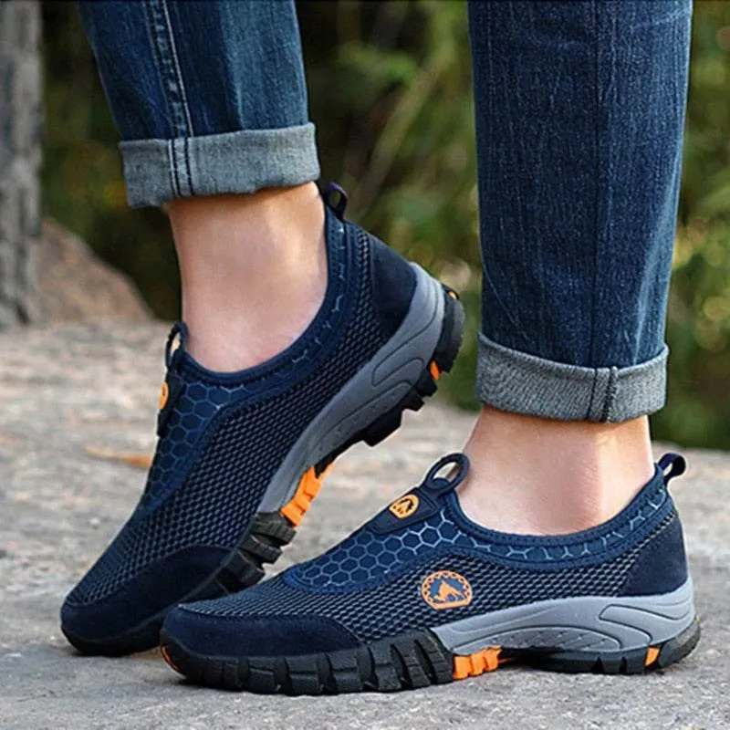 Mens Hiking Shoes - Breathable Comfy Mountaineering Footwear