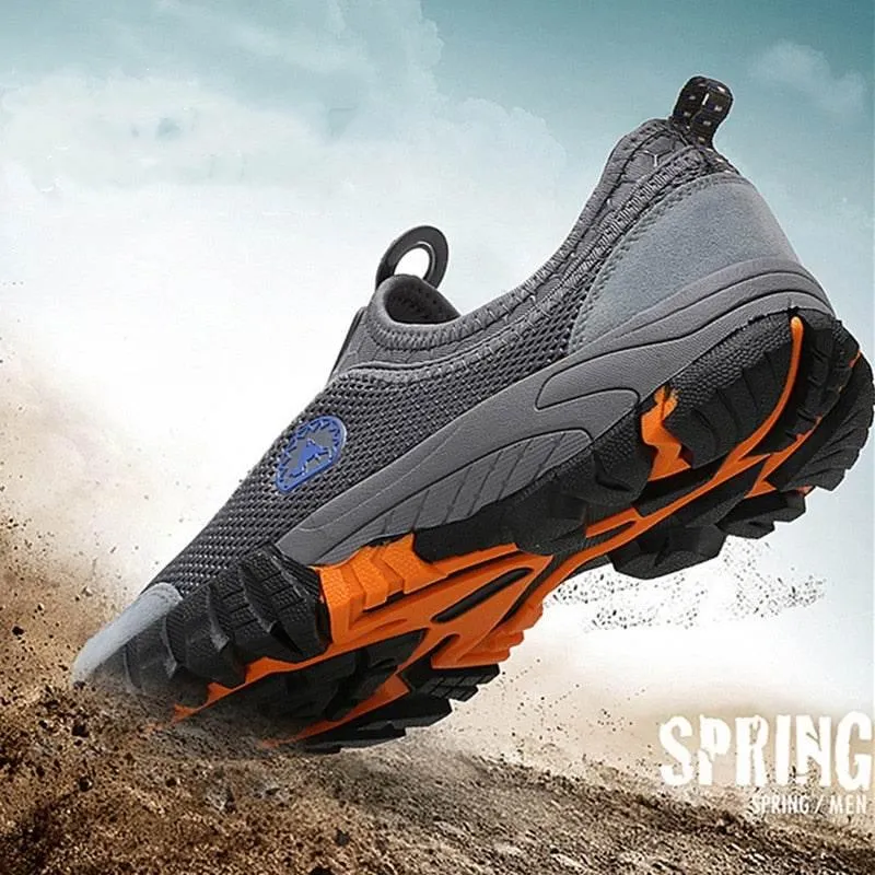 Mens Hiking Shoes - Breathable Comfy Mountaineering Footwear