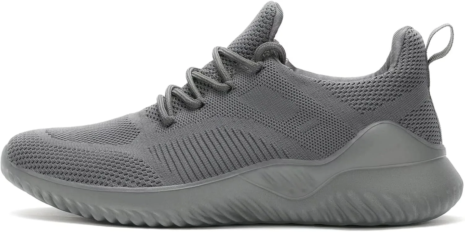 Men's Non Slip Running Shoes Ultra Light Breathable Casual Walking Shoes Fashion Sneakers Mesh Workout Sports Shoes