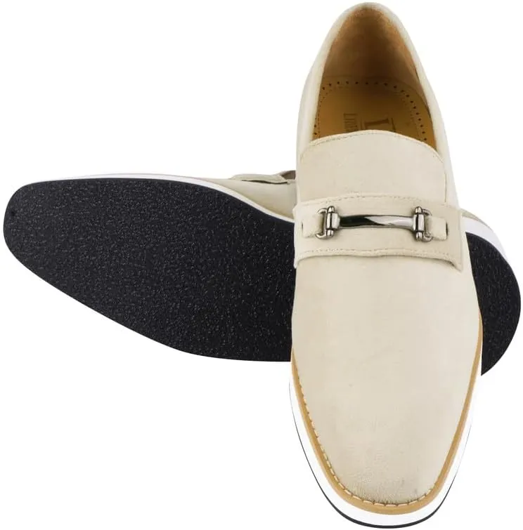 Mens Prom Shoes - Mens Tuxedo Canvas Textile and Suede Leather Noble Loafers and Slip On Wedding Party Shoes