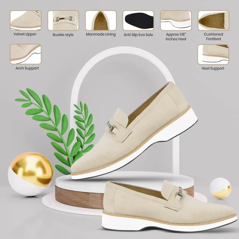 Mens Prom Shoes - Mens Tuxedo Canvas Textile and Suede Leather Noble Loafers and Slip On Wedding Party Shoes