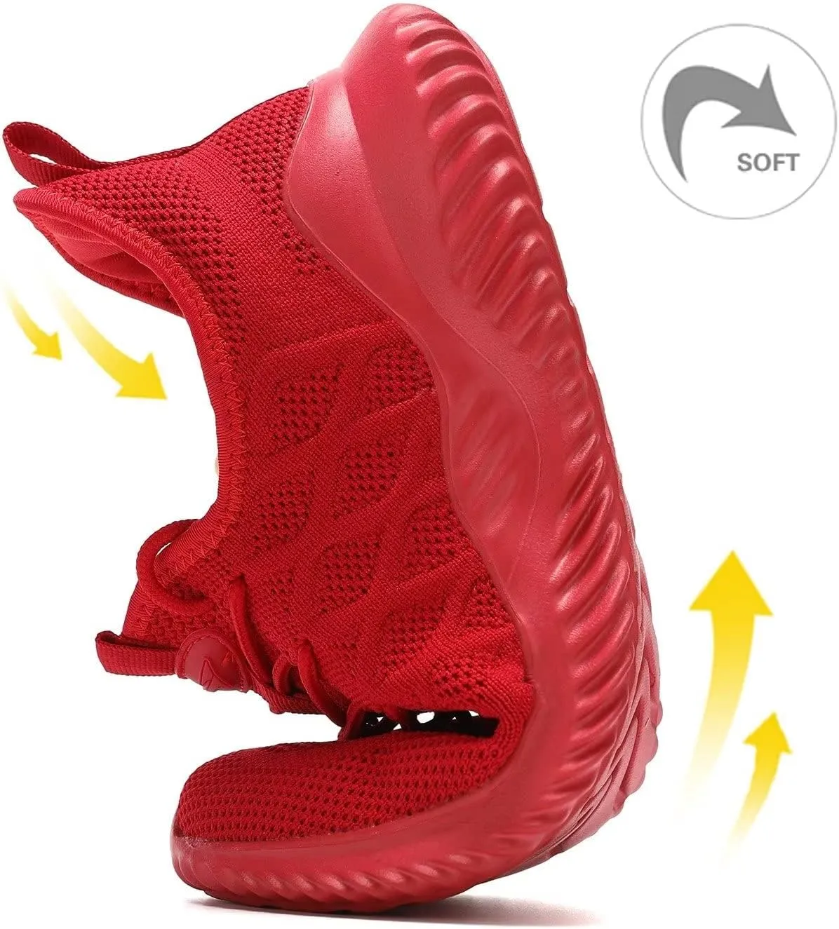 Mens Running Shoes Slip-on Walking Tennis Sneakers Lightweight Breathable Casual Soft Sole Mesh Workout Sports Shoes