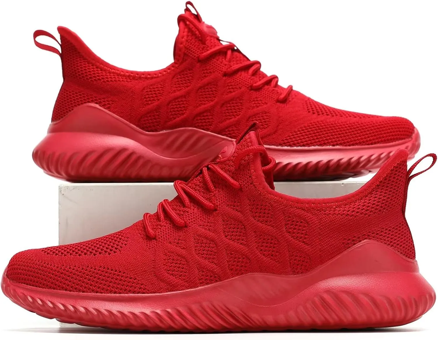 Mens Running Shoes Slip-on Walking Tennis Sneakers Lightweight Breathable Casual Soft Sole Mesh Workout Sports Shoes