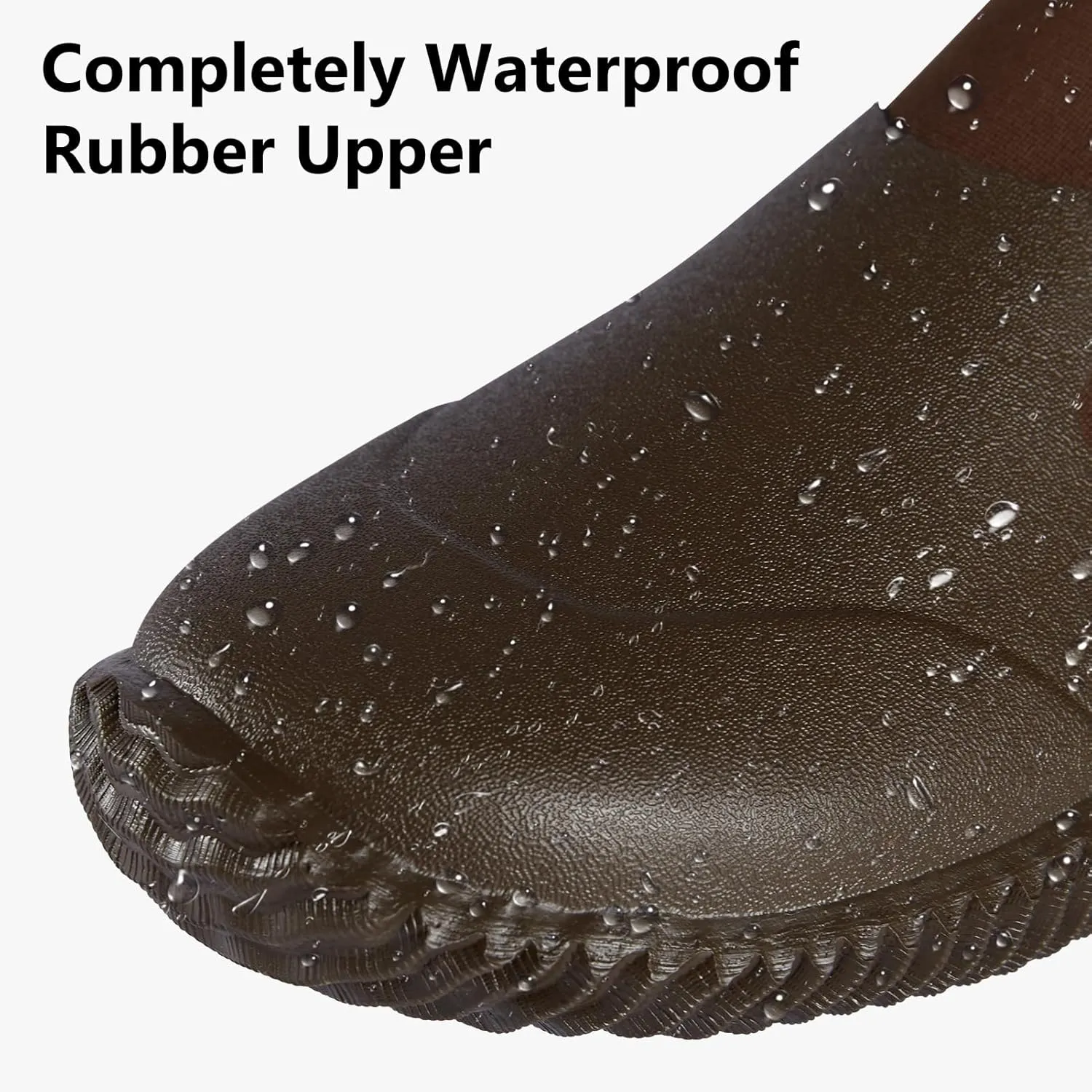 Men’s Waterproof Garden Shoes Rain Boots Slip-On Footwear for Gardening Farming Camping Lawn Care Yard Work