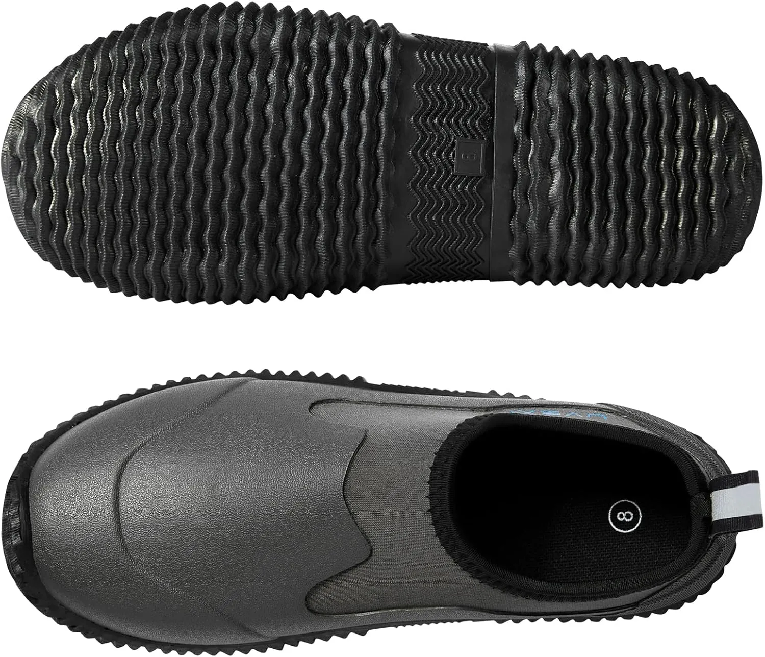 Men’s Waterproof Garden Shoes Rain Boots Slip-On Footwear for Gardening Farming Camping Lawn Care Yard Work