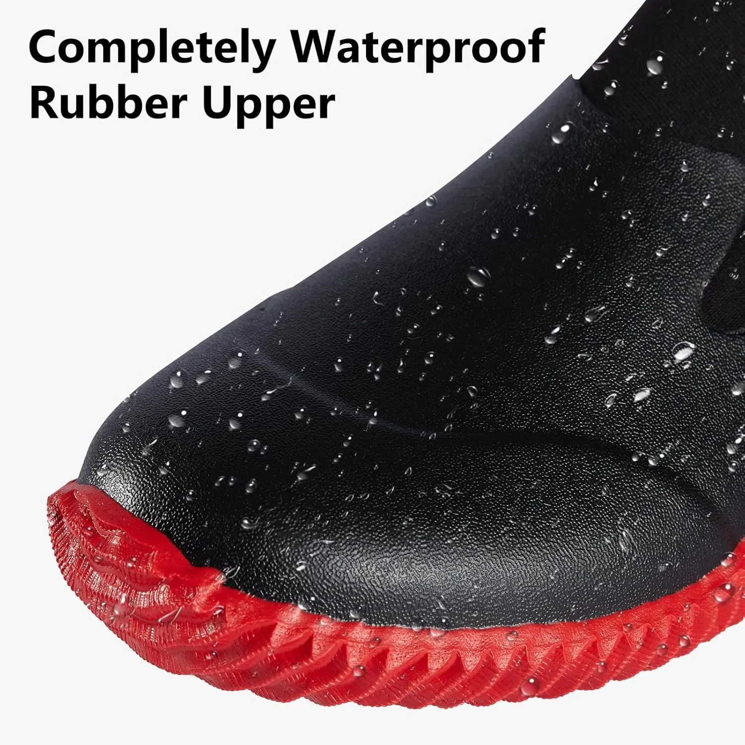 Men’s Waterproof Garden Shoes Rain Boots Slip-On Footwear for Gardening Farming Camping Lawn Care Yard Work