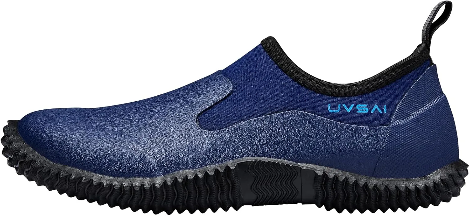 Men’s Waterproof Garden Shoes Rain Boots Slip-On Footwear for Gardening Farming Camping Lawn Care Yard Work