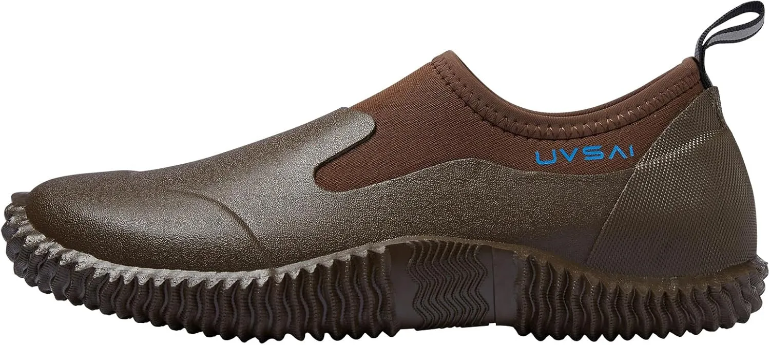 Men’s Waterproof Garden Shoes Rain Boots Slip-On Footwear for Gardening Farming Camping Lawn Care Yard Work