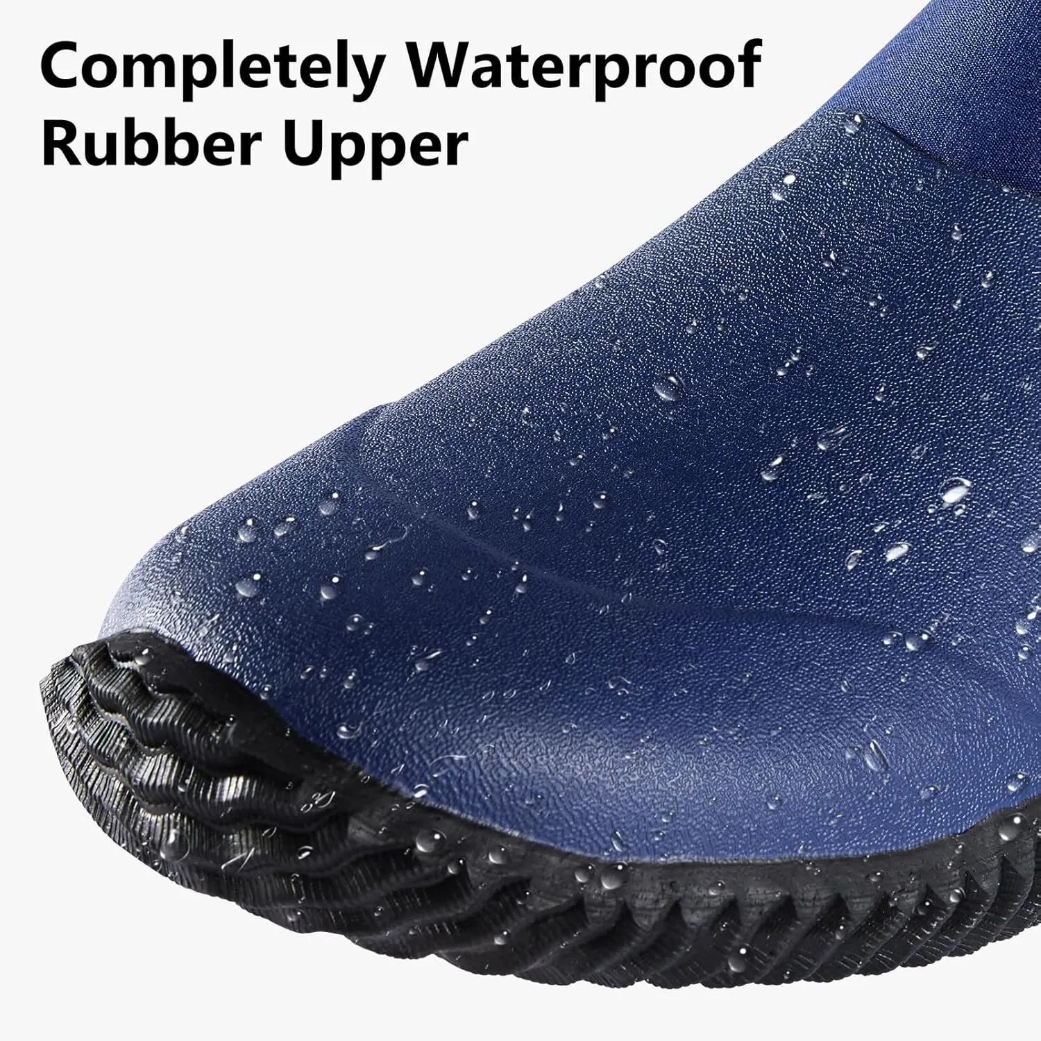 Men’s Waterproof Garden Shoes Rain Boots Slip-On Footwear for Gardening Farming Camping Lawn Care Yard Work