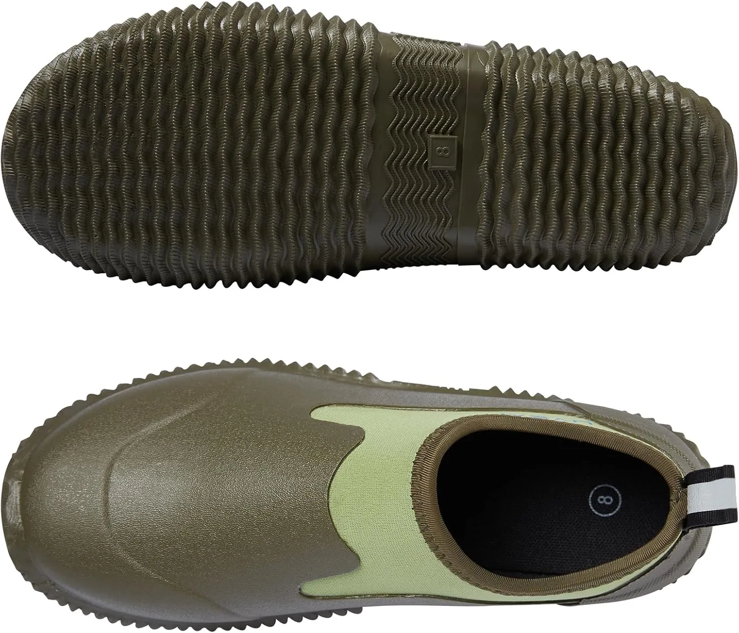 Men’s Waterproof Garden Shoes Rain Boots Slip-On Footwear for Gardening Farming Camping Lawn Care Yard Work