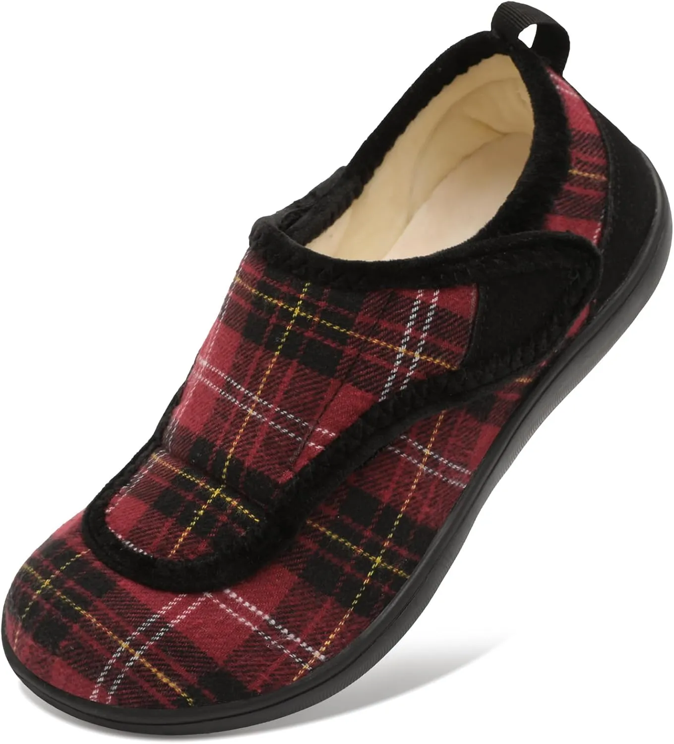 Mens Wide Slippers Comfy Diabetic Orthopedic Shoes Adjustable House Slippers Swollen Feet Walking Shoes