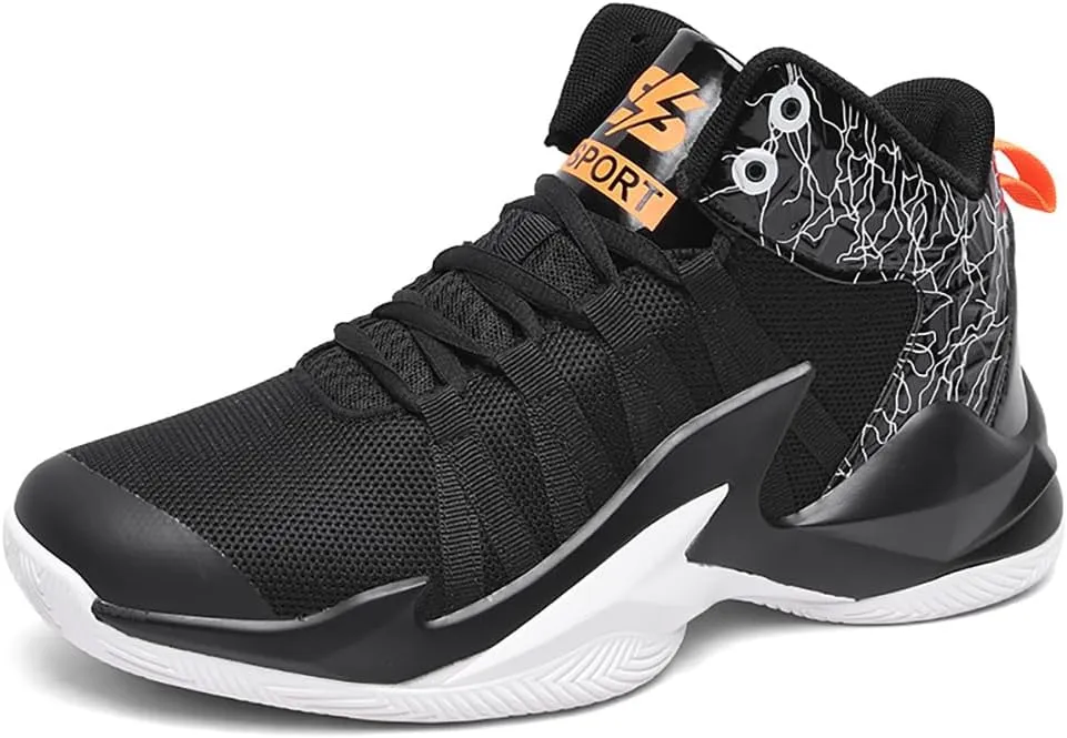 Men's Women's Basketball Shoes High Top Ultra-Light Fashion Anti Slip Breathable Sneakers