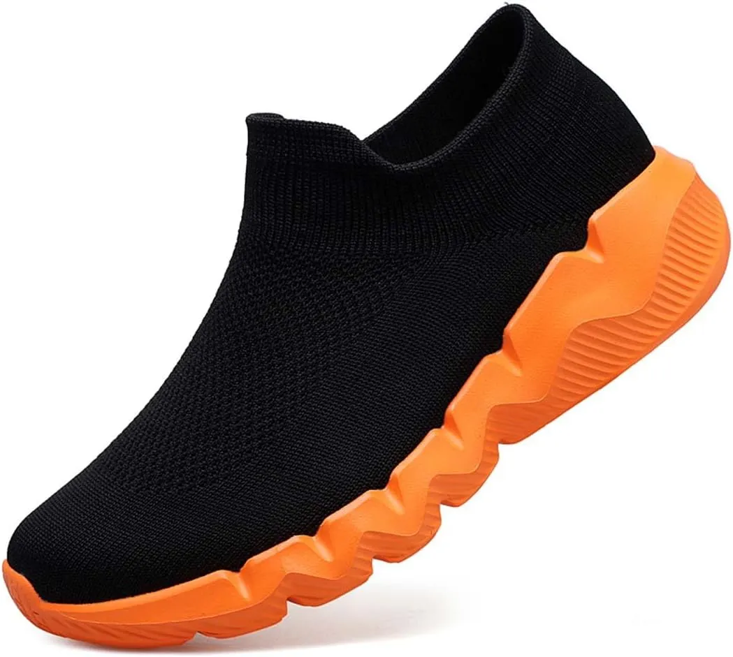 Men's Women's Knitted Mesh Fashion Breathable Ankle-High Road Running Shoes Soft Sneakers Shoes Trainers Shoes