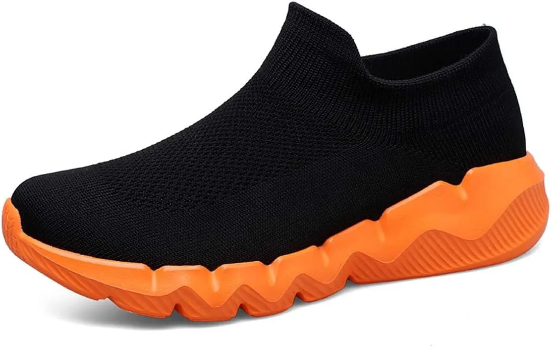 Men's Women's Knitted Mesh Fashion Breathable Ankle-High Road Running Shoes Soft Sneakers Shoes Trainers Shoes