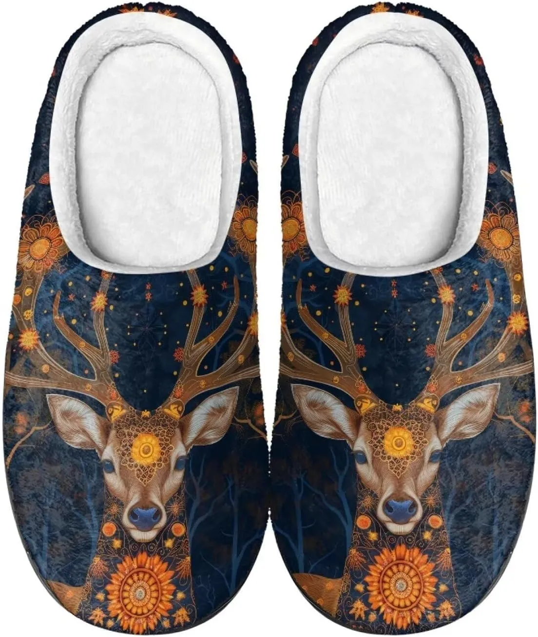 Men's Women's Non-slip Slippers, Flannel Warm Soft Cozy Slippers, House Bedroom Indoor/Outdoor Warm Shoes, Size 2-12