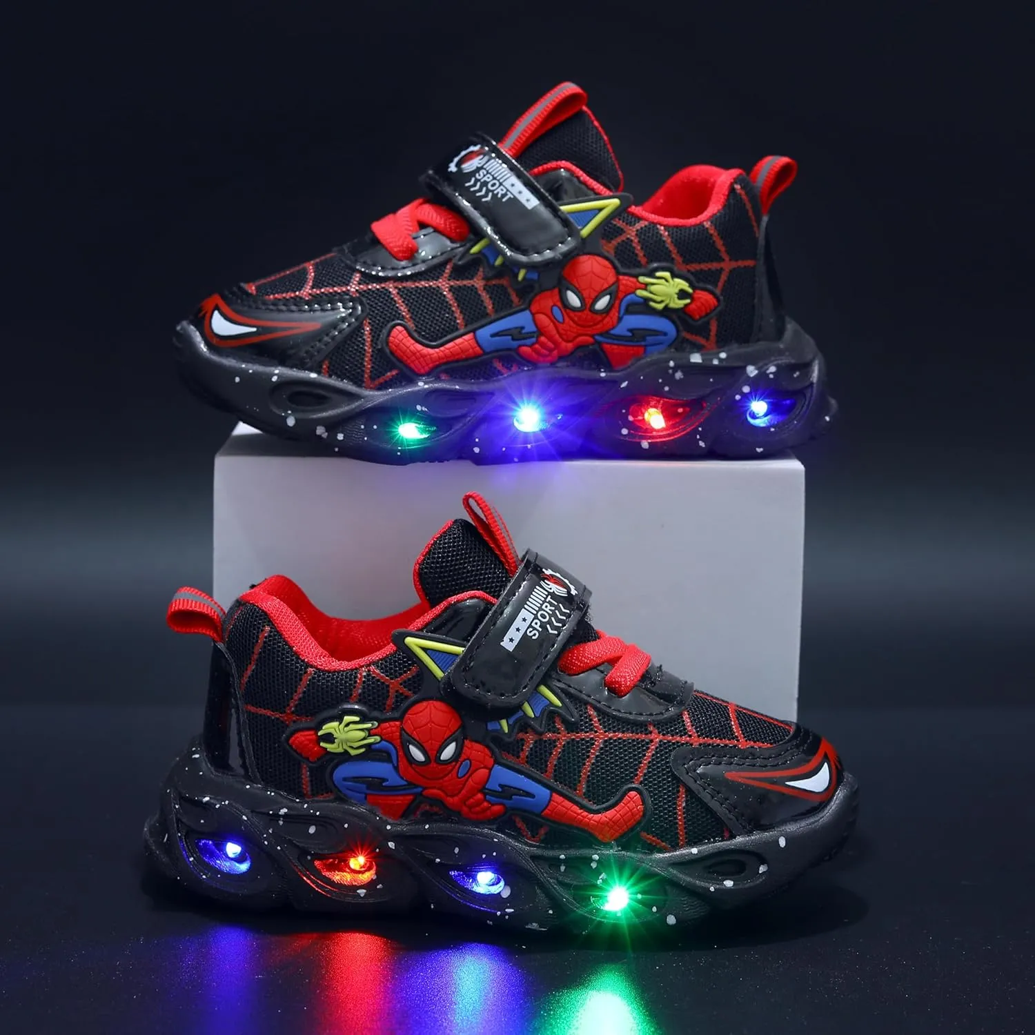 Movie Casual Shoes LED Light Up SneakersSnow Princess Shoes Baby Toddler Shoes Girl Birthday Present