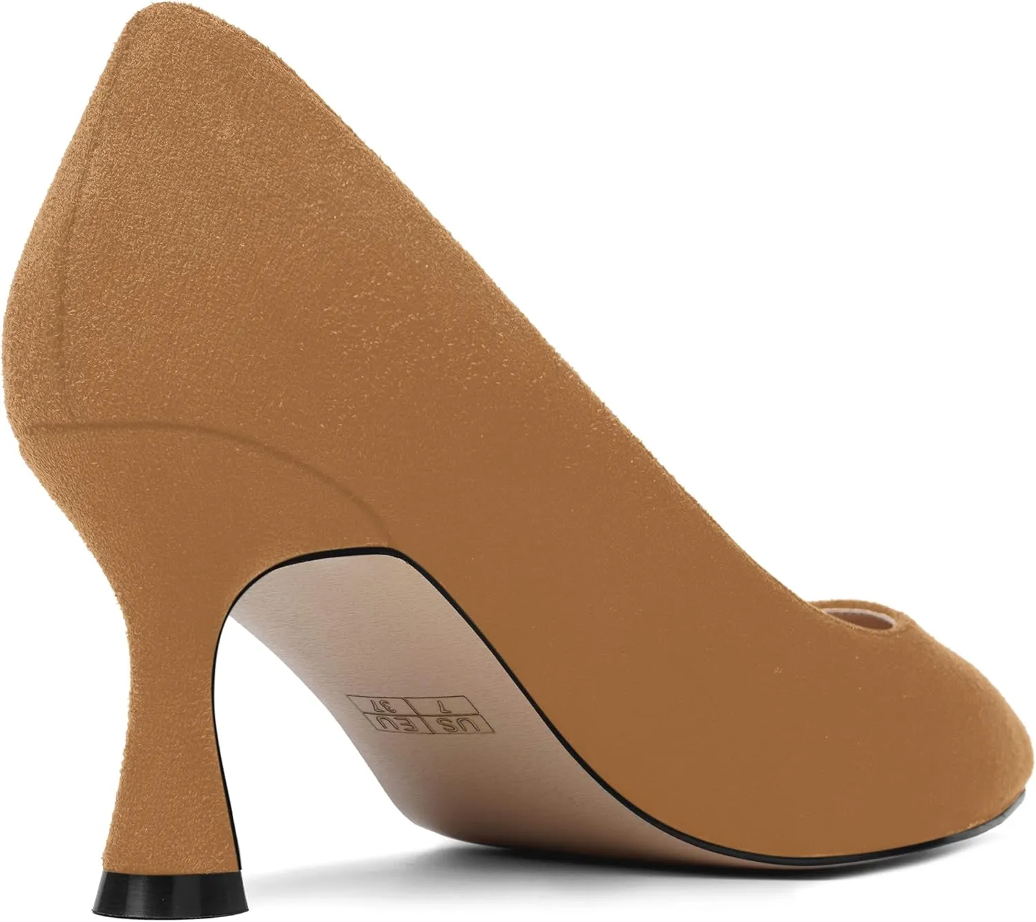 MOVINSTEPS Womens Pointed Toe Evening Sexy Suede Slip On Stiletto Mid Heel Pumps Shoes 2.5 Inch
