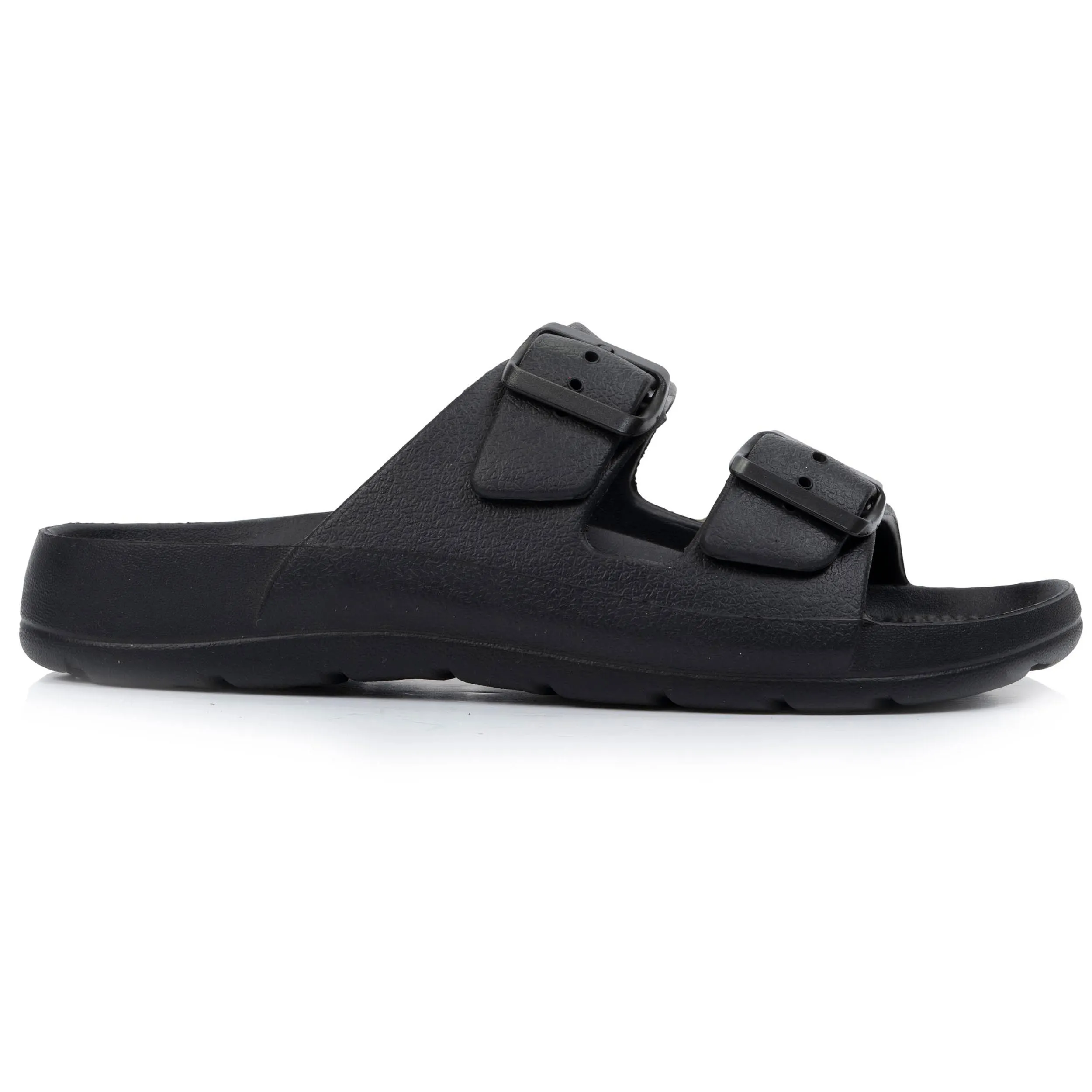 Mules claquettes Femme ajustable Noir