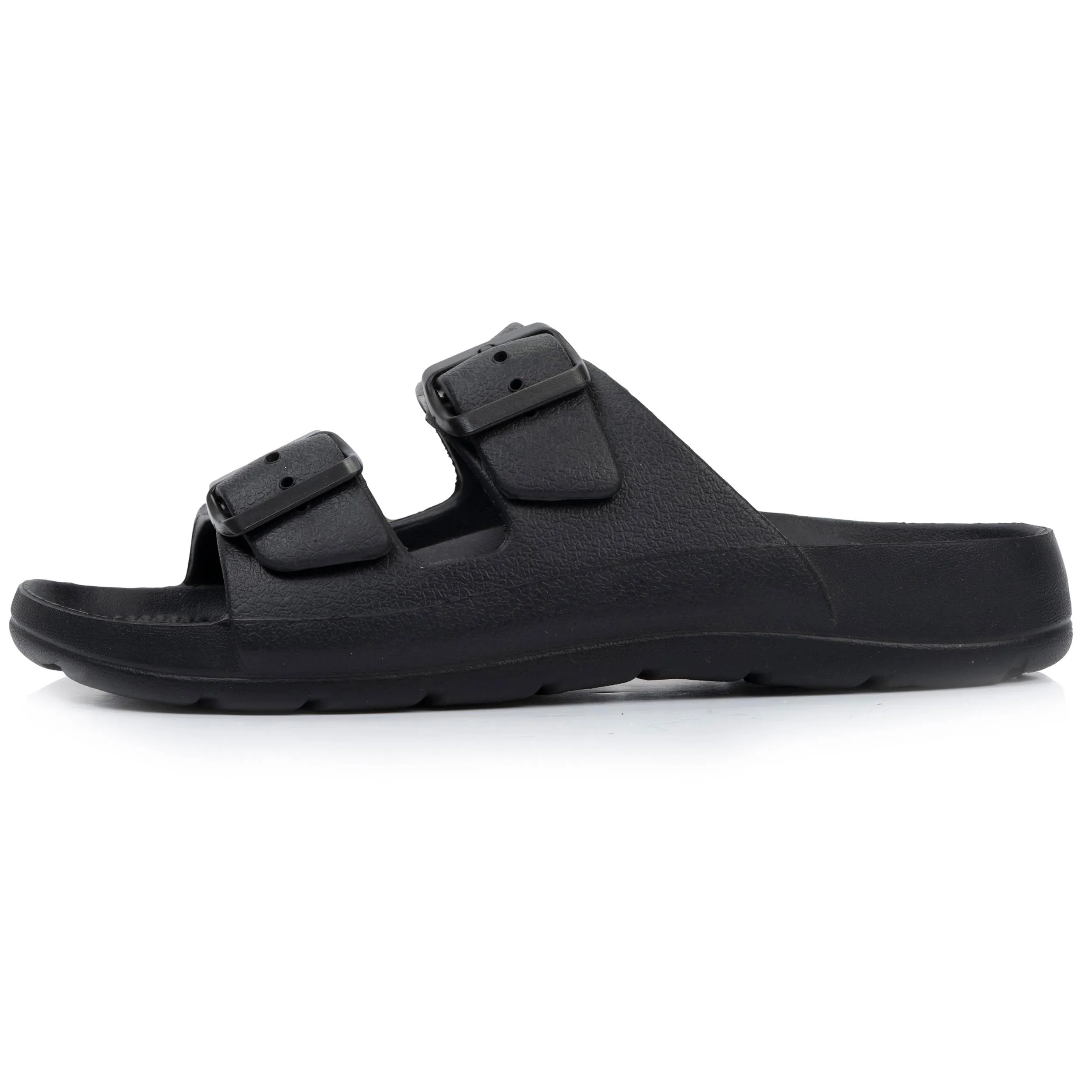 Mules claquettes Femme ajustable Noir