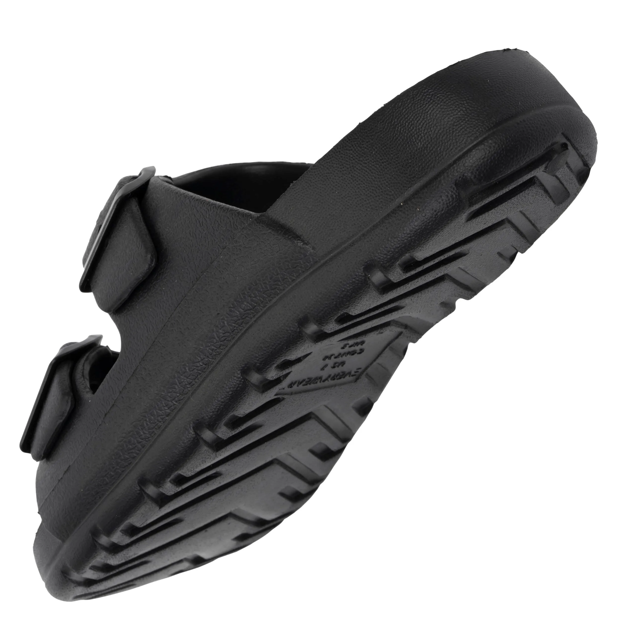 Mules claquettes Femme ajustable Noir