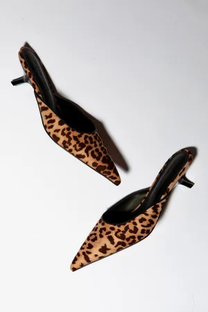 Nadia Leopard Kitten Mule 50 mm