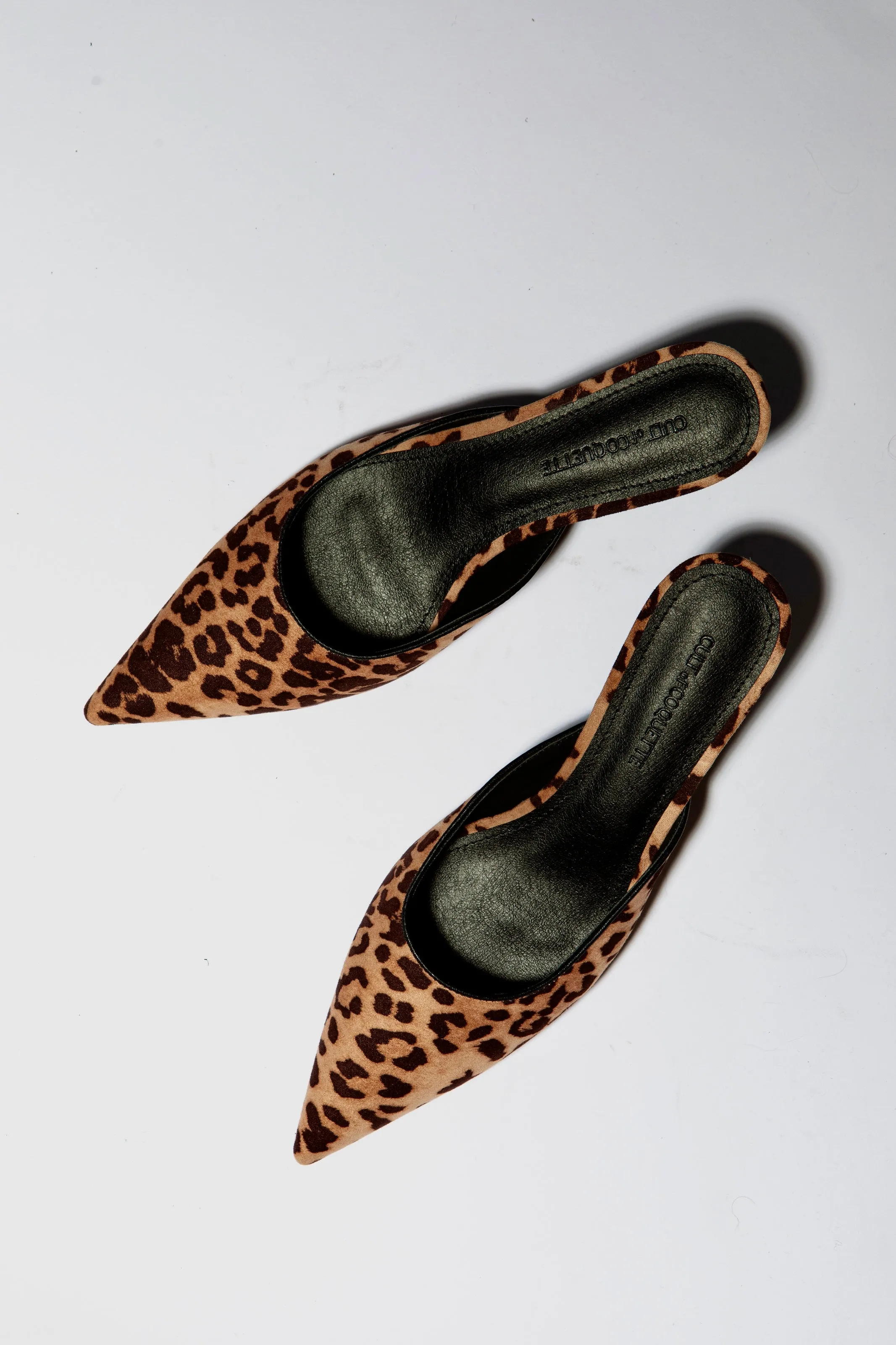 Nadia Leopard Kitten Mule 50 mm