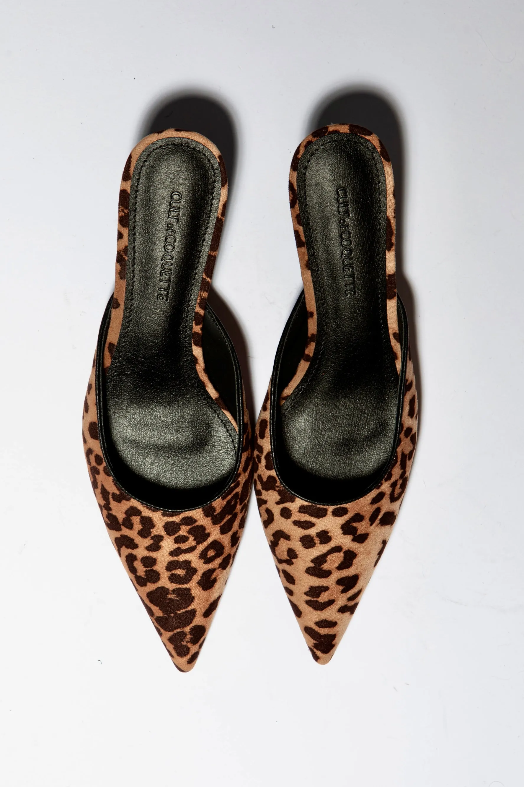 Nadia Leopard Kitten Mule 50 mm