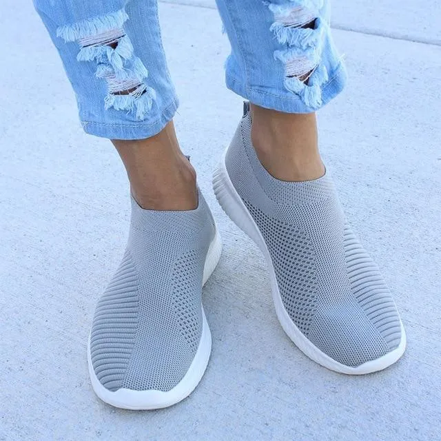 Nanccy - Women Stretchy Slip-on Mesh Bunion Corrector Sneakers