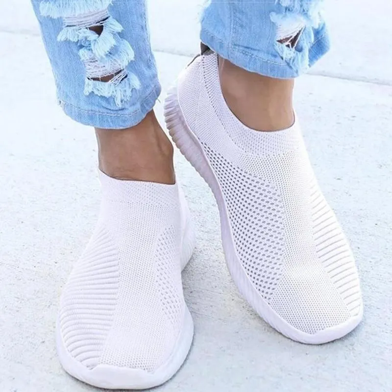 Nanccy - Women Stretchy Slip-on Mesh Bunion Corrector Sneakers
