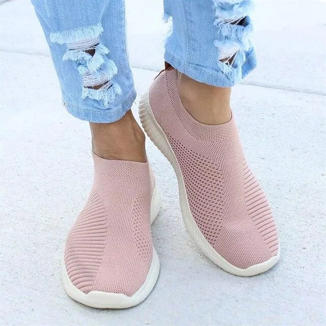 Nanccy - Women Stretchy Slip-on Mesh Bunion Corrector Sneakers