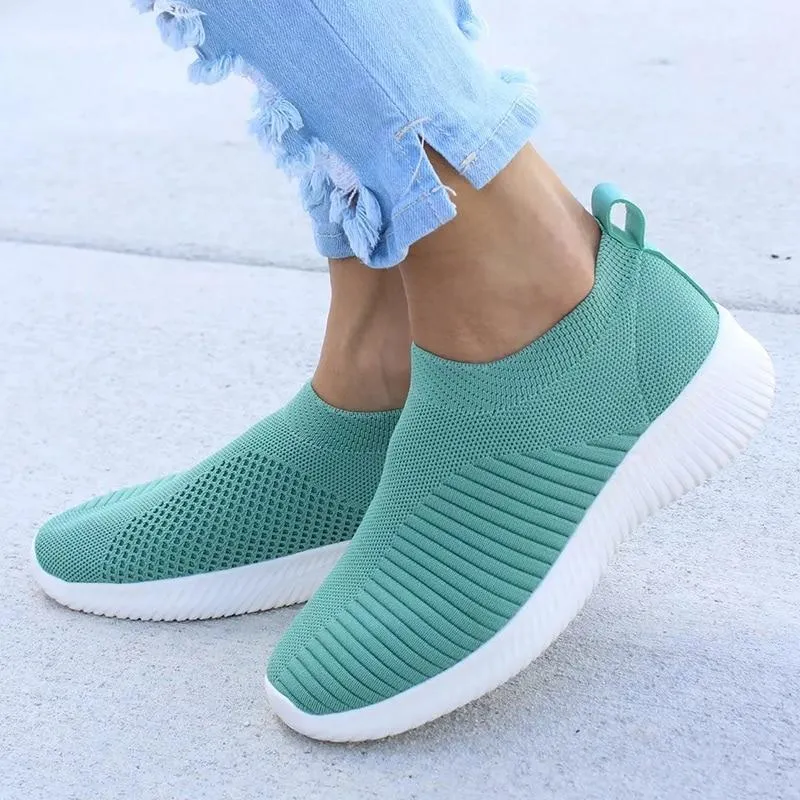 Nanccy - Women Stretchy Slip-on Mesh Bunion Corrector Sneakers