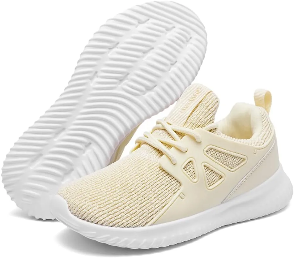 nerteo Girls Shoes Slip on Boys Kids Sneakers Lightweight Tennis Running Walking Gym Fashion Shoes for Little Kid/Big Kid