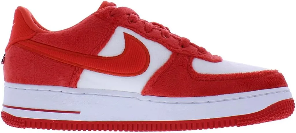 Nike Air Force 1 Big Kids' Shoes (FZ3552-612, Fire Red/White/Pink Foam/Light Crimson)
