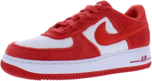 Nike Air Force 1 Big Kids' Shoes (FZ3552-612, Fire Red/White/Pink Foam/Light Crimson)