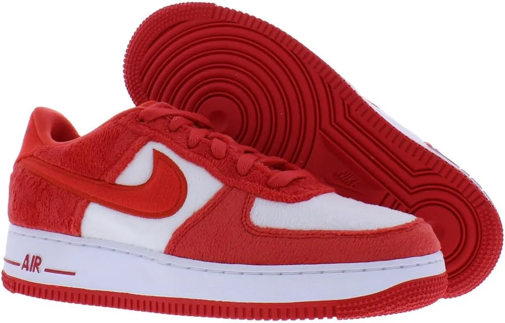 Nike Air Force 1 Big Kids' Shoes (FZ3552-612, Fire Red/White/Pink Foam/Light Crimson)
