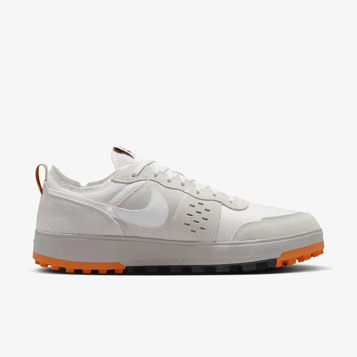 Nike C1TY “Surplus” Shoes (FZ3863-004, Platinum Tint/Light Iron Ore/Safety Orange/White)