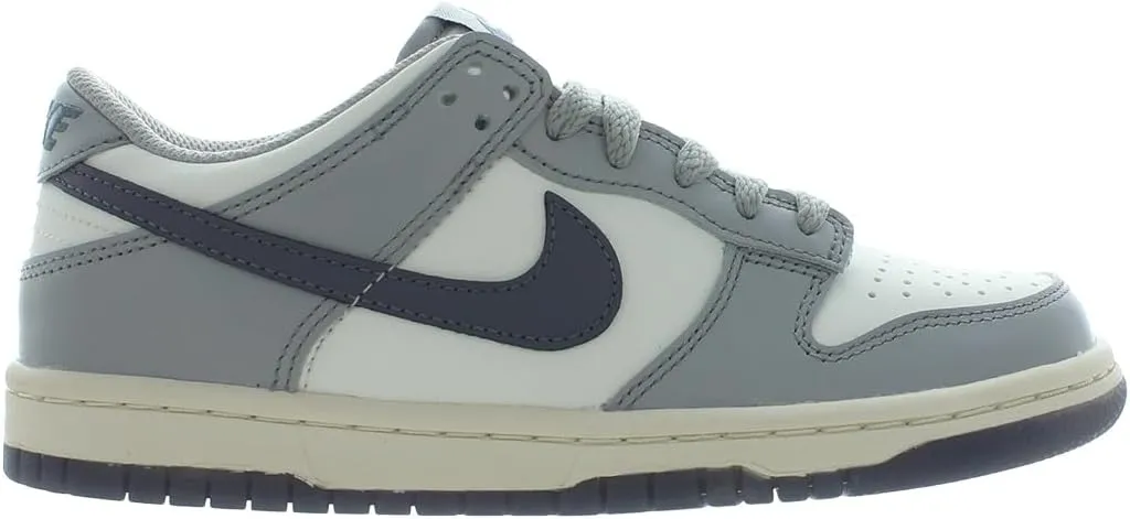 Nike Dunk Low GS Boys Shoes Size 4, Color: Summit White/Light Carbon-White