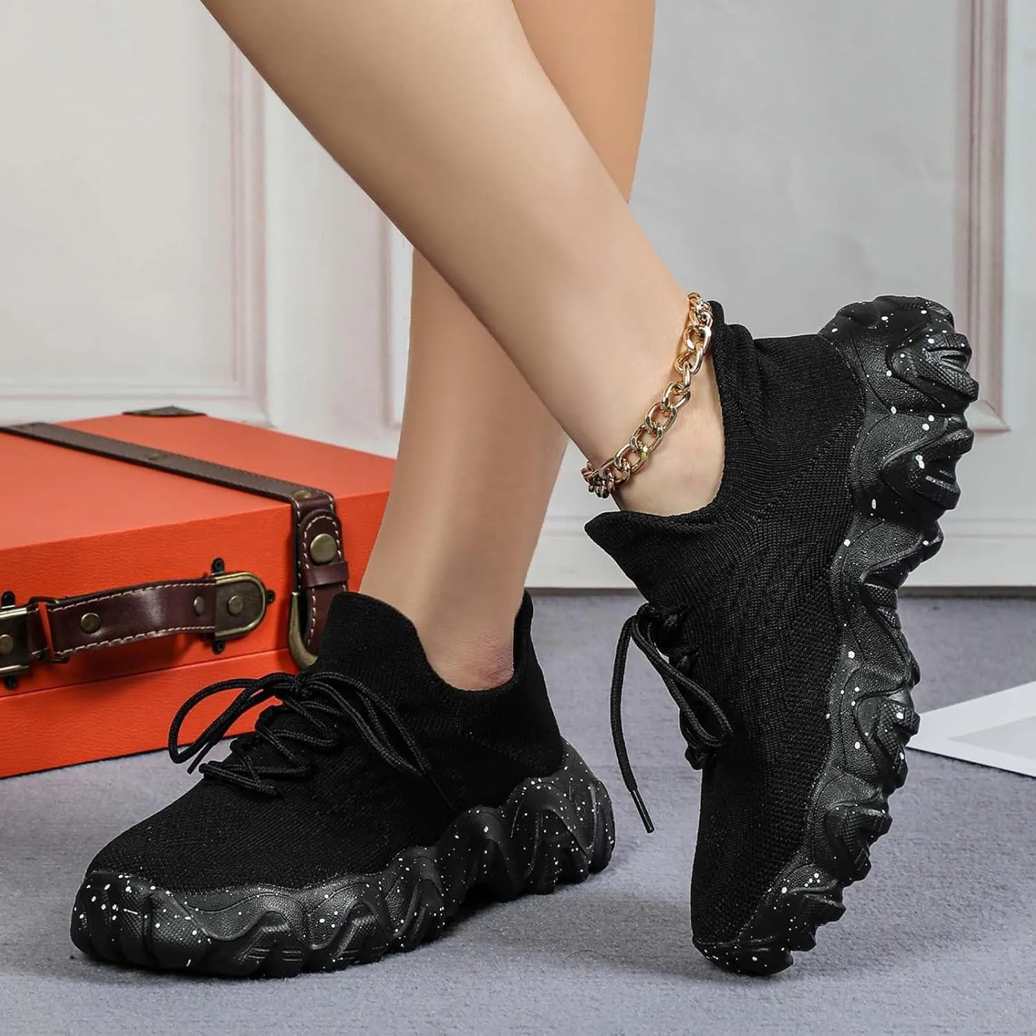 Nurse Babe Shoes for Women Men Lightweight Ortho Pro Hiking Comfortwear,Mesh Breathable Non-Slip Orthopedic Sneakers,Comfortable Ankle Socks Walking Sneakers with Arch Support Comfy Cushion Footed