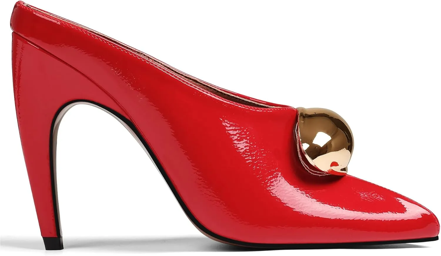 Oiamenne Stiletto Heels for Women Peep Toe Heeled Mules Sandals Pointed Toe Pumps High Heeled Sandals for Women Comfortable Casual Wedding Office Dating Dress Shoes