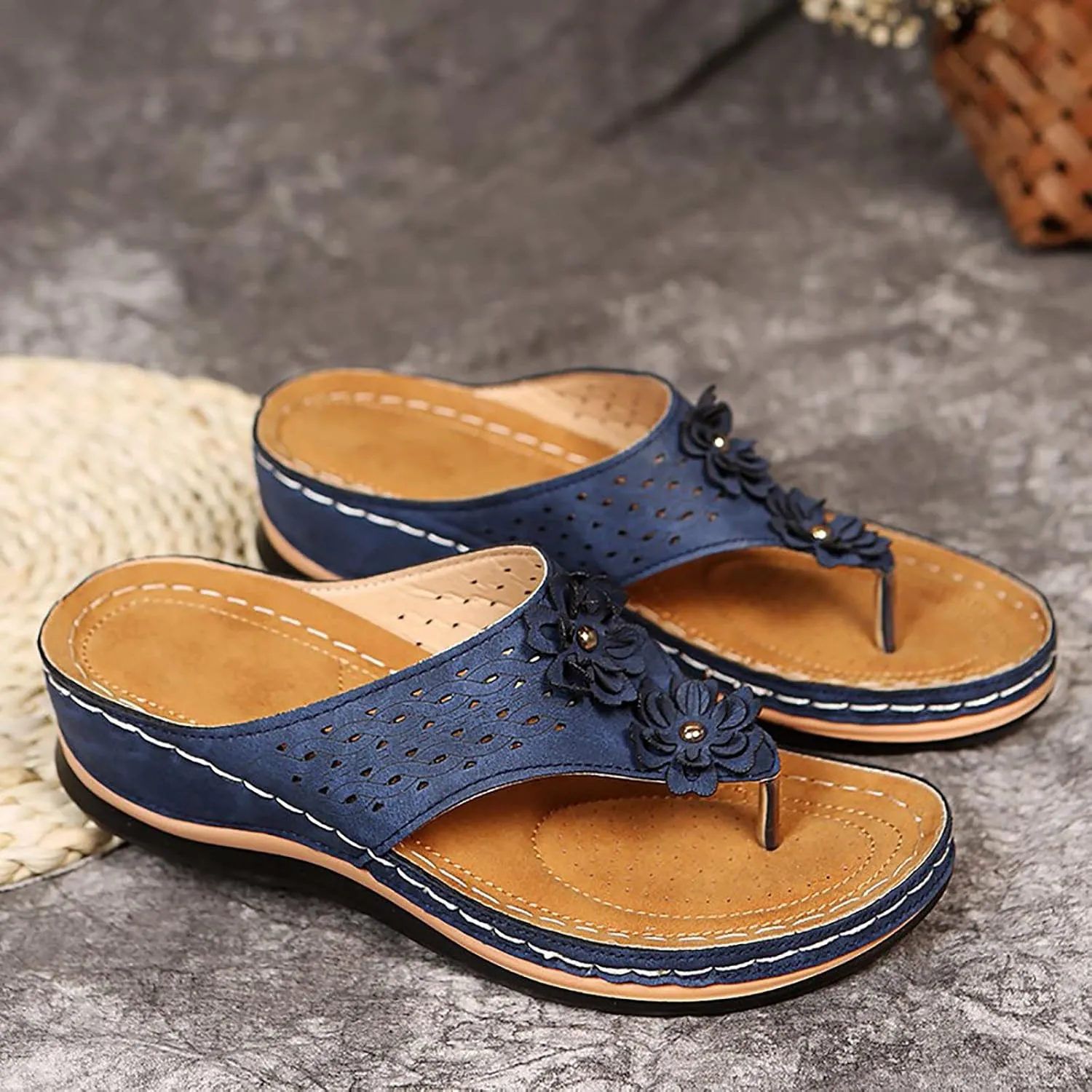 Orthopedic Sandals for Women Arch Support Dressy Flip Flops Shower Wide Wedge Sandals Dressy Summer Womens Slides Orthopedic Sandals Summer Dressy Orthopedic Sandles for Women