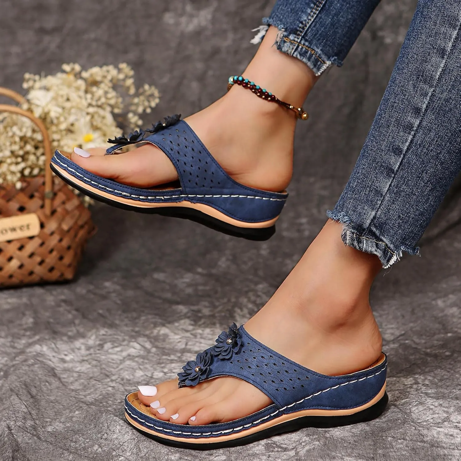 Orthopedic Sandals for Women Arch Support Dressy Flip Flops Shower Wide Wedge Sandals Dressy Summer Womens Slides Orthopedic Sandals Summer Dressy Orthopedic Sandles for Women