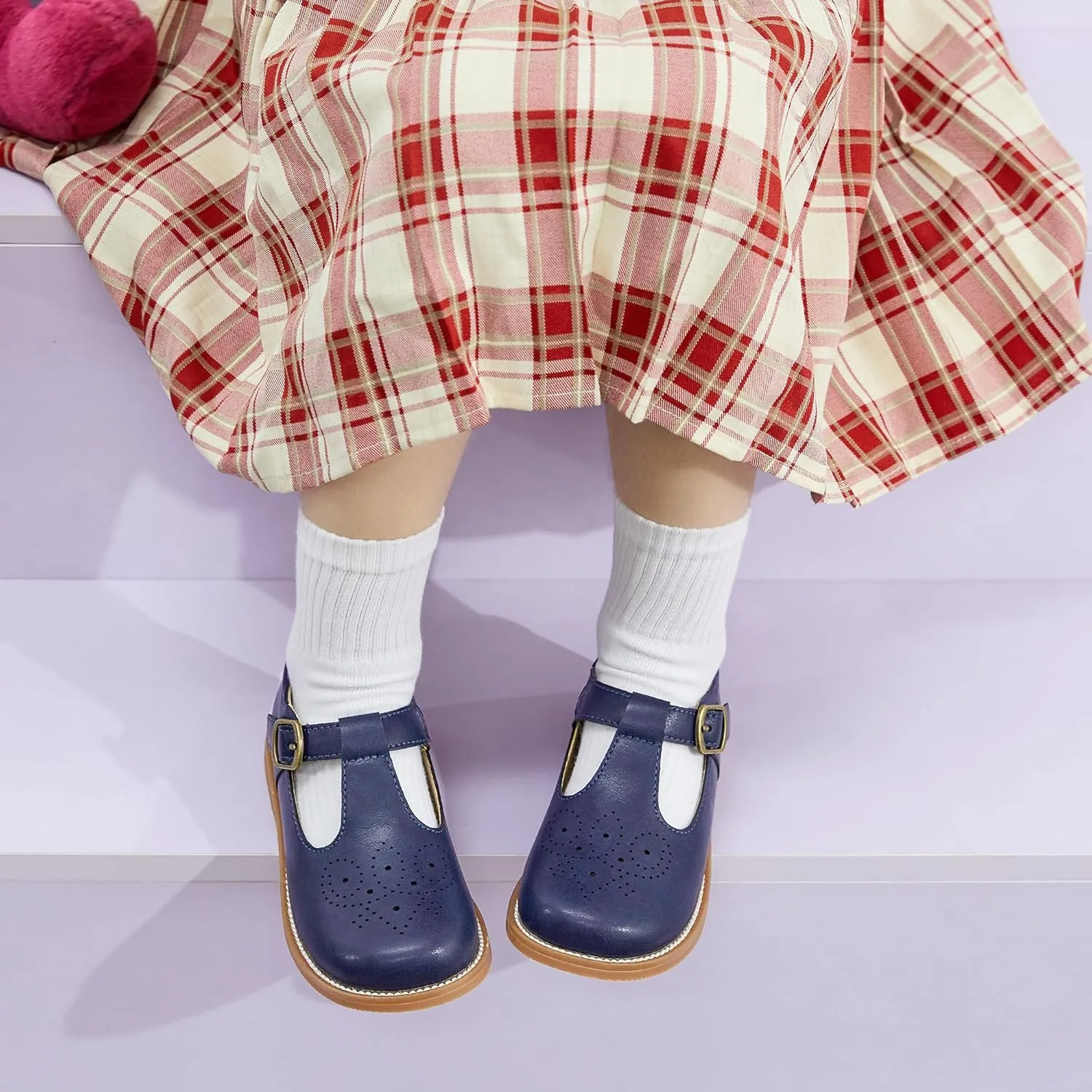 Otter MOMO Toddler/Little Girls Mary Jane Slip-on School Uniform Party Dress Shoes