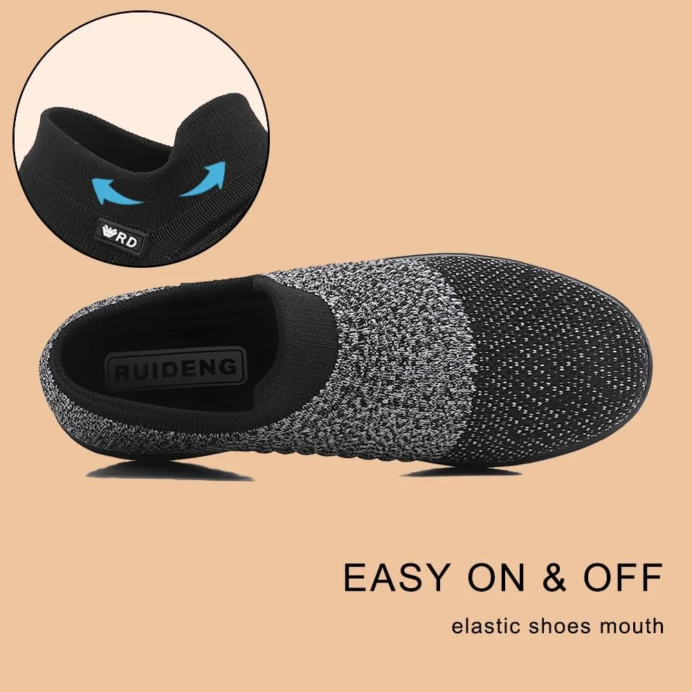 Oude Platform Loafers for Women Comfortable | Womens Slip On Sneakers Lightweight | Women's Walking Shoes Work Long Hours | Thick Rocking Bottom