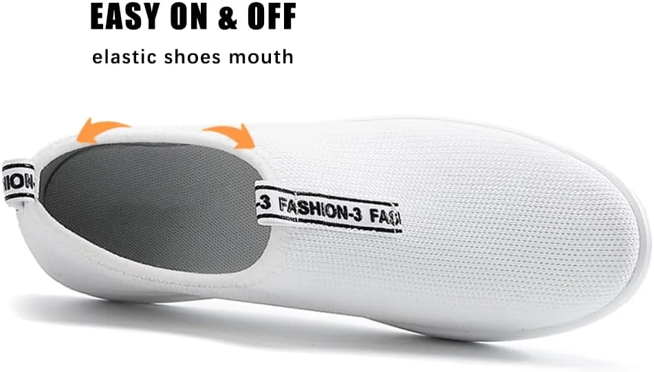 Oude Platform Loafers for Women Comfortable | Womens Slip On Sneakers Lightweight | Women's Walking Shoes Work Long Hours | Thick Rocking Bottom