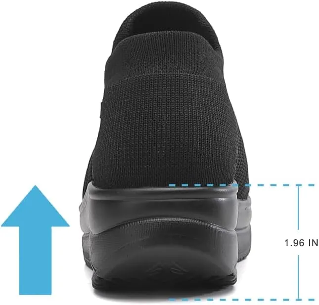 Oude Platform Loafers for Women Comfortable | Womens Slip On Sneakers Lightweight | Women's Walking Shoes Work Long Hours | Thick Rocking Bottom