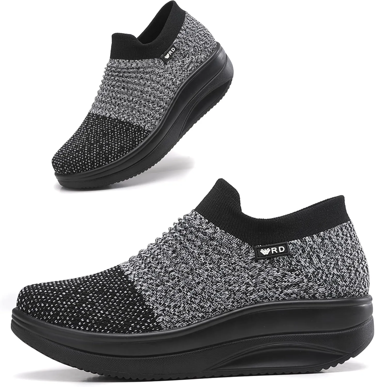 Oude Platform Loafers for Women Comfortable | Womens Slip On Sneakers Lightweight | Women's Walking Shoes Work Long Hours | Thick Rocking Bottom