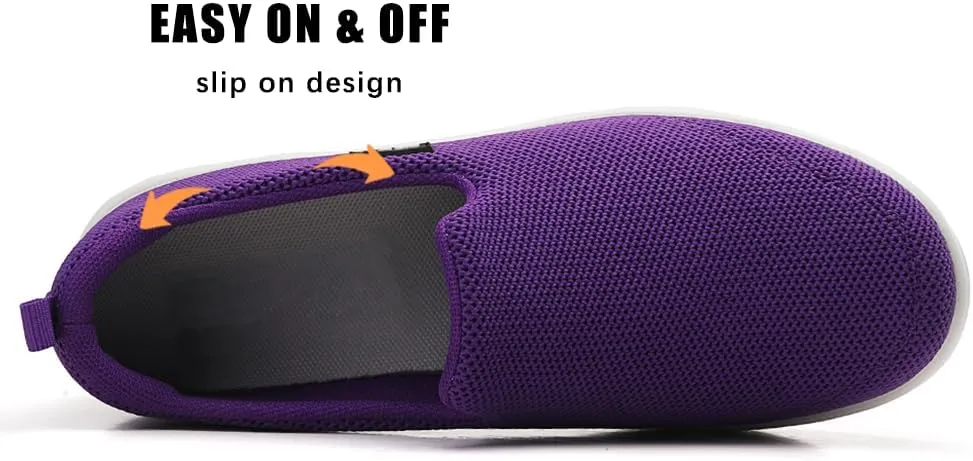 Oude Slip On Sneakers Women Comfortable | Womens Orthopedic Slip On Shoes Traveling | 2 Inch Rocker Bottom