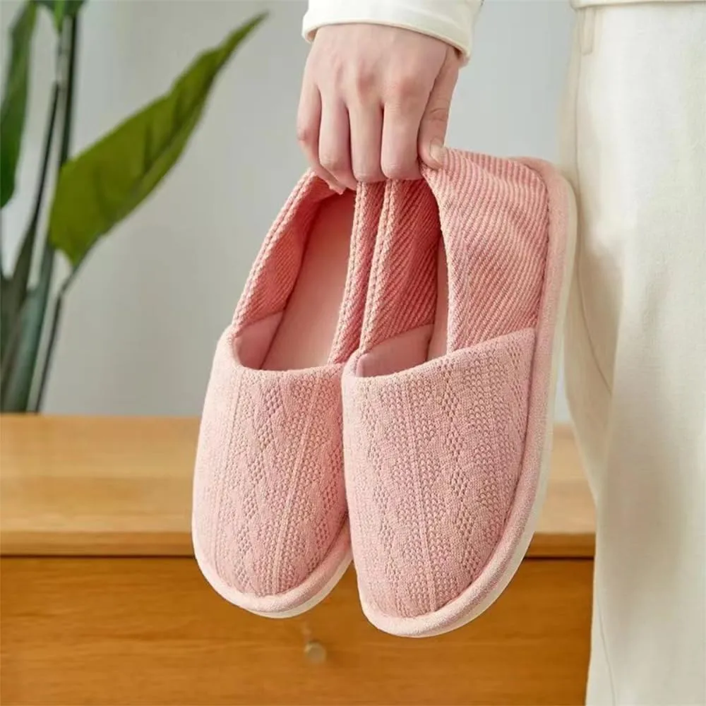 Premium Comfort All Seasons Breathable Cloed Back Silent Cushion Sole Women's House Slippers Indoor Soft Home Slip On Shoes