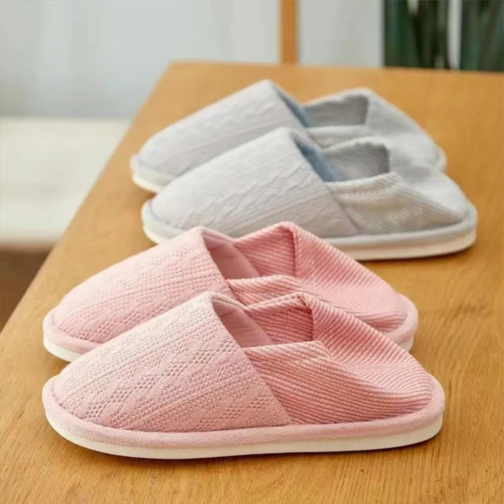 Premium Comfort All Seasons Breathable Cloed Back Silent Cushion Sole Women's House Slippers Indoor Soft Home Slip On Shoes
