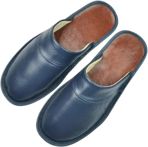 Premium Comfort Thermal Leather Stitch Nonslip Women's Fuzzy House Slippers Indoor Outdoor Soft Warm Shoes Plus Size